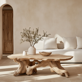 Zylara Live Edge Solid Wood Coffee Table - Timberustic Coffee Table