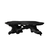 Zylara Live Edge Solid Wood Coffee Table Black - Timberustic Coffee Table