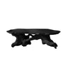 Zylara Live Edge Solid Wood Coffee Table Black - Timberustic Coffee Table