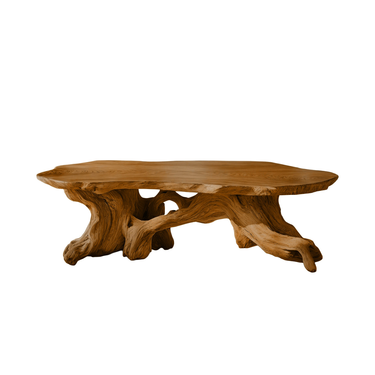 Zylara Live Edge Solid Wood Coffee Table Brown - Timberustic Coffee Table