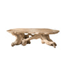 Zylara Live Edge Solid Wood Coffee Table Natural Oak - Timberustic Coffee Table