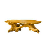 Zylara Live Edge Solid Wood Coffee Table Teak - Timberustic Coffee Table