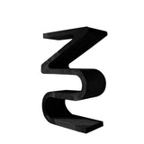 Zyra Sculpted Solid Wood Decorative Bookshelf Black - Timberustic Decorative Bookshelf