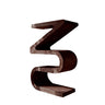 Zyra Sculpted Solid Wood Decorative Bookshelf Dark Walnut - Timberustic Decorative Bookshelf