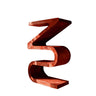 Zyra Sculpted Solid Wood Decorative Bookshelf Mahogany - Timberustic Decorative Bookshelf