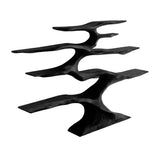 Zyrelith Sculpted Solid Wood Tree Bookshelf Black - Timberustic Tree Bookshelf