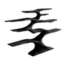 Zyrelith Sculpted Solid Wood Tree Bookshelf Black - Timberustic Tree Bookshelf