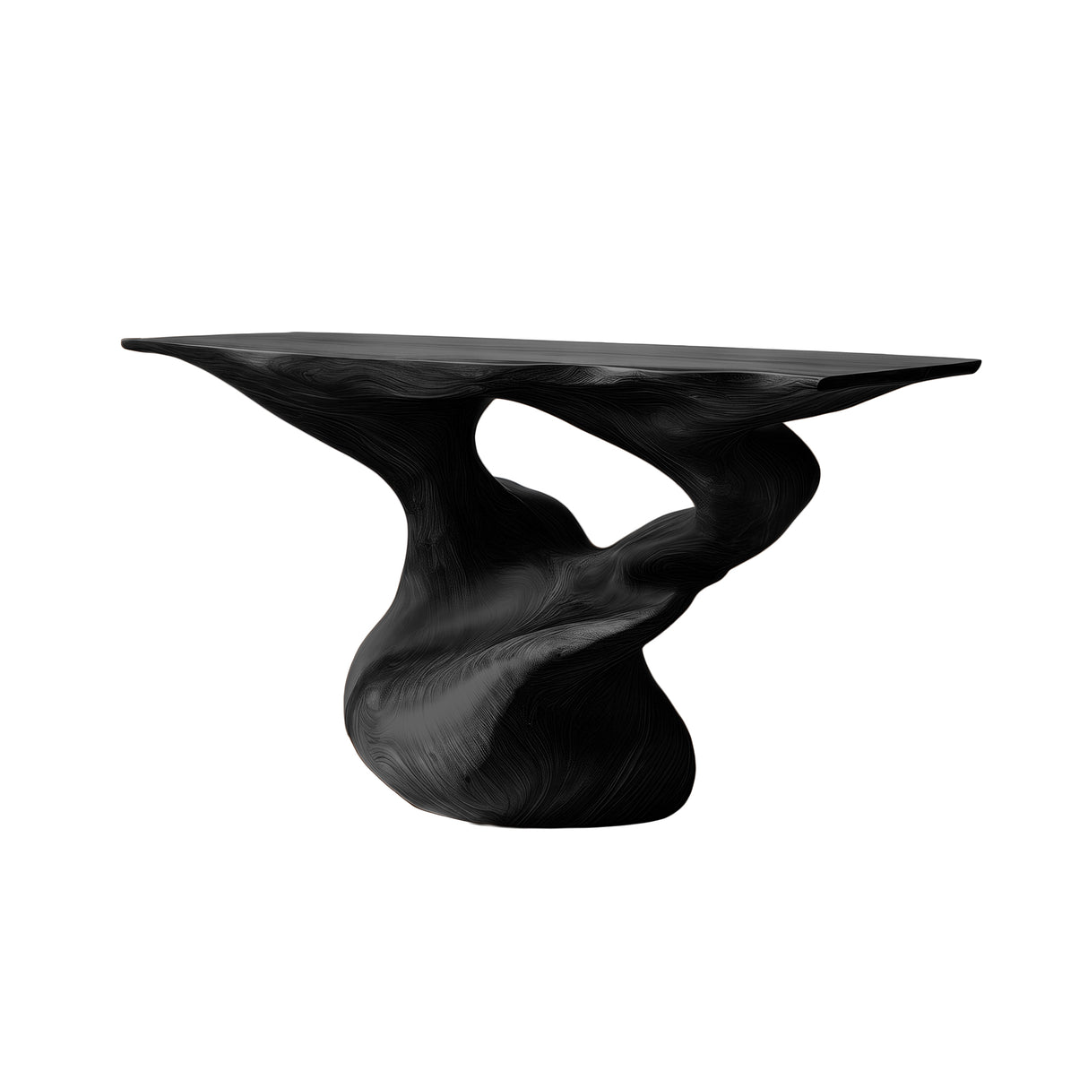 Zythera Sculpted Solid Wood Console Table