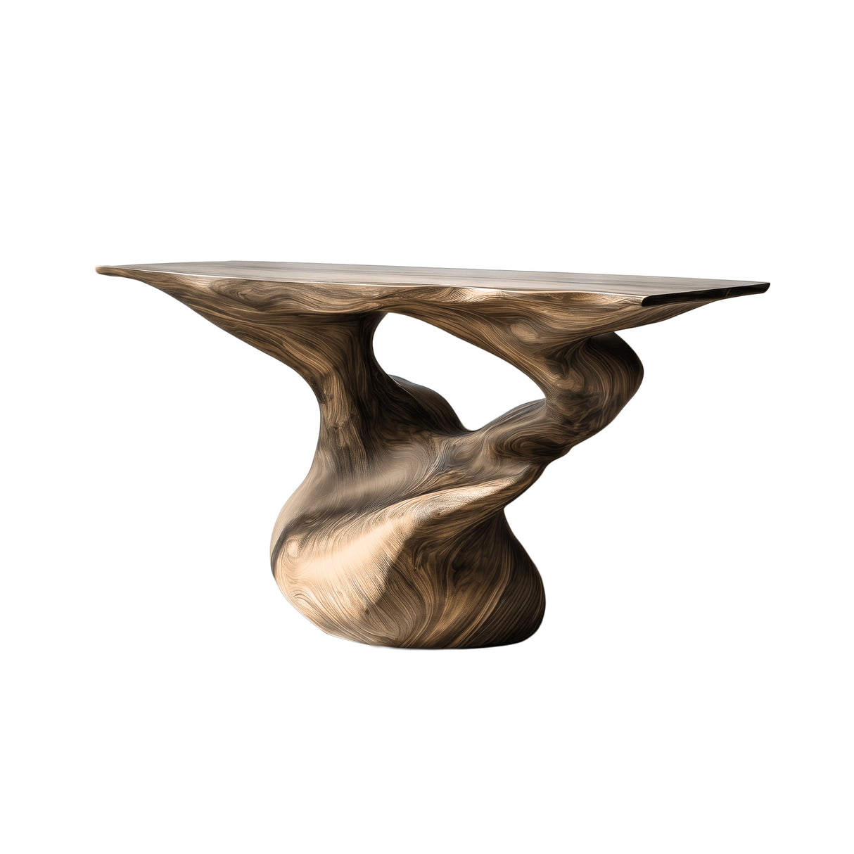 Zythera Sculpted Solid Wood Console Table