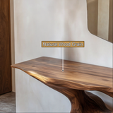 Zythera Sculpted Solid Wood Console Table