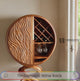 Aurevian Sculpted Solid Wood Bar Cabinet