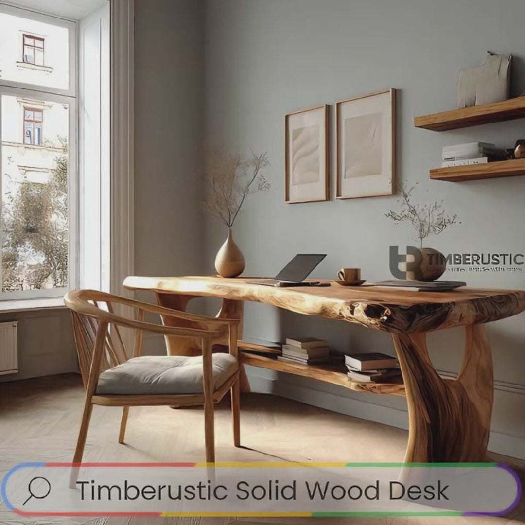 Arborwave Live Edge Solid Wood Desk