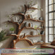 Aurelin Bloom II Solid Wood Tree Bookshelf