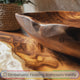 Solara Live Edge Solid Wood Floating Bathroom Vanity