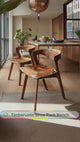 Elvarn Curve Solid Wood Dining Chair