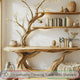 Eryndel Live Edge Solid Wood Console Table with Shelves