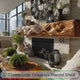 Valtreon Carved Solid Wood Fireplace Mantel Shelf
