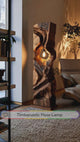 Varellis Sculpted Solid Wood Floor Lamp