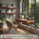 Lunara Retro Fine-Crafted Solid Wood Desk with Drawers