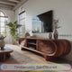 Graincrest Waveflow Carved Wood Grain TV Cabinet