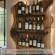 Driftmoor Handcrafted Solid Wood Floating Wine Rack