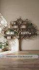 Thaloryx Sculpted Solid Wood Tree Bookshelf
