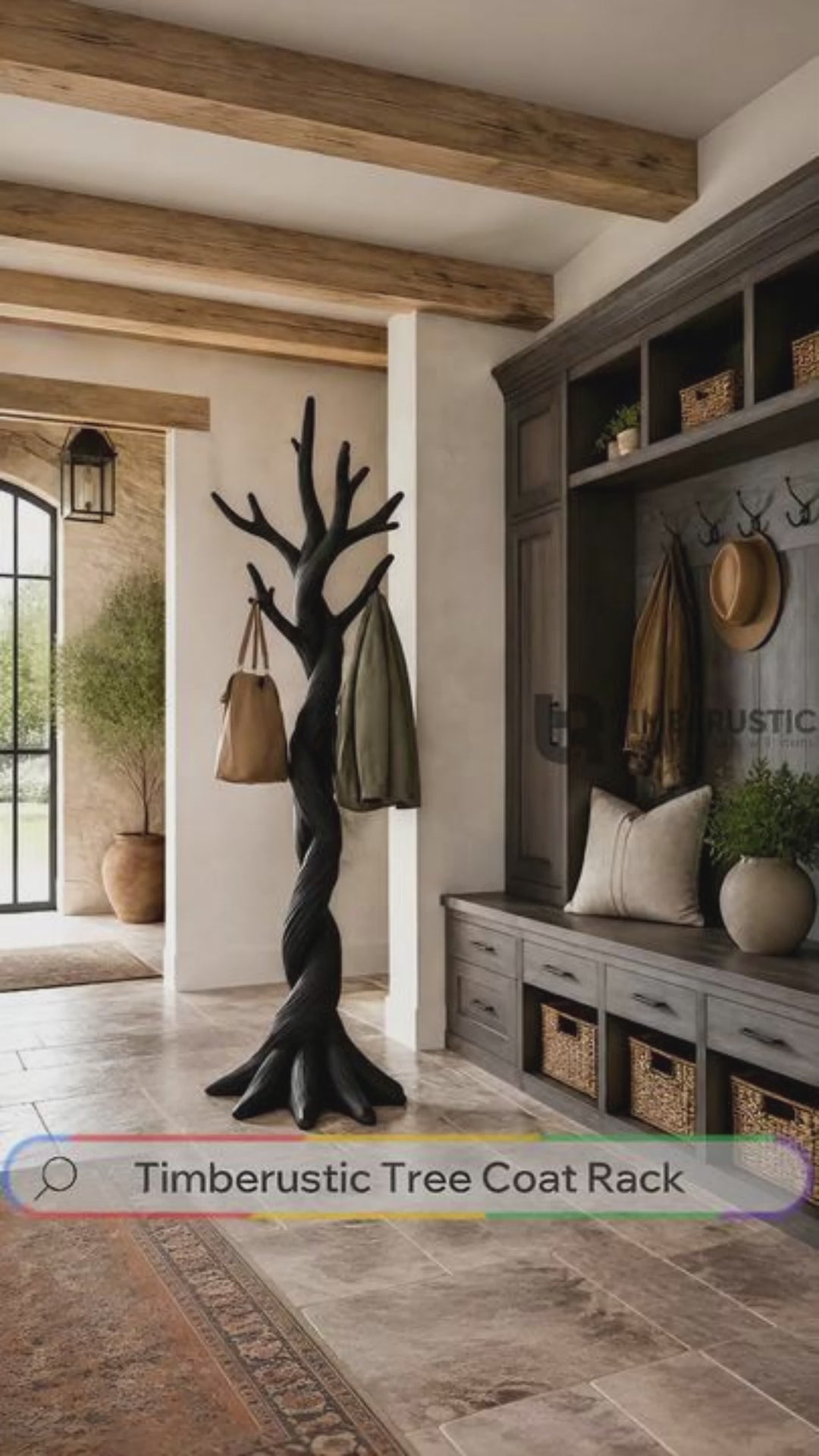 Torsorien Twisting Sculpted Tree Coat Rack