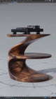 Zorvyn Handcrafted Solid Wood Record Player Stand