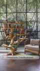 Dravoryn Sculpted Solid Wood Tree Bookshelf