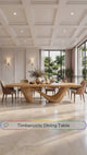 Nuvello Sculpted Loop Base Handcrafted Dining Table
