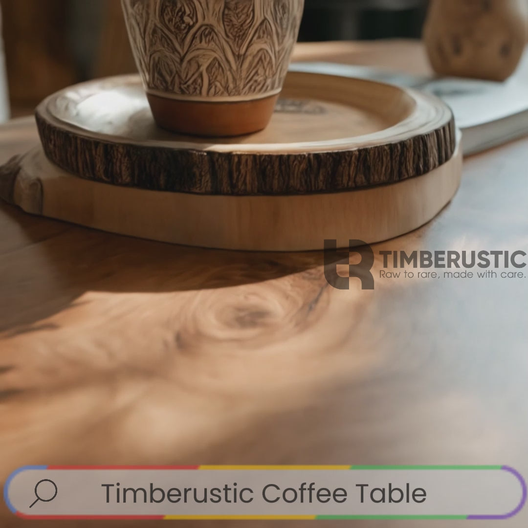 Earthgrain Live Edge Solid Wood Coffee Table