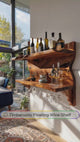 Eldrosen Live Edge Handcrafted Floating Wine Shelf SPA561894
