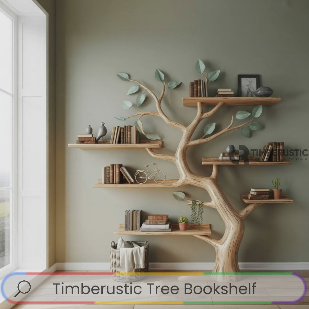 Arborleaf Sculpted Solid Wood Tree Bookshelf
