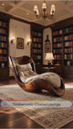 Aurevista Handcrafted Sculpted Solid Wood Chaise Lounge