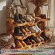 Kavaro Live Edge Solid Wood Shoe Rack