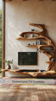 Arborel Sculpted Solid Wood TV Console