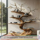 Floraryn Flow Handcrafted Blossom Live Edge Tree Bookshelf