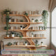 Natureroot Live-Edge Solid Wood Tree Bookshelf