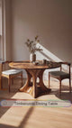 Hollowcrest Sculpted Solid Wood Round Dining Table