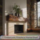 Rheon Sculpted Solid Wood Fireplace Mantel Shelf