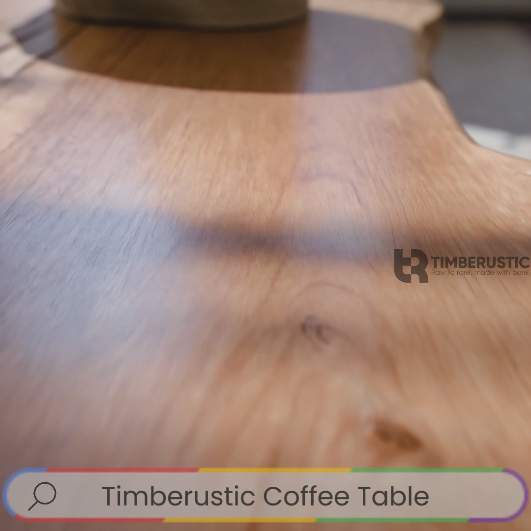 Organic Modern Solid Wood Coffee Table