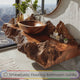Orvane Handcrafted Sculpted Solid Wood Floating Bathroom Vanity