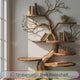 Everwood Sculpted Timber Tree Bookshelf