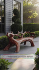 Arboris Driftwood Live Edge Outdoor Bench