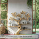 Verdelume Handcrafted Leaf-Branch Wooden Tree Bookshelf