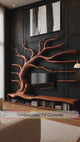 Arboreon Handcrafted Solid Wood Tree TV Console