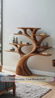 Sylverion Sculpted Solid Wood Tree Bookshelf