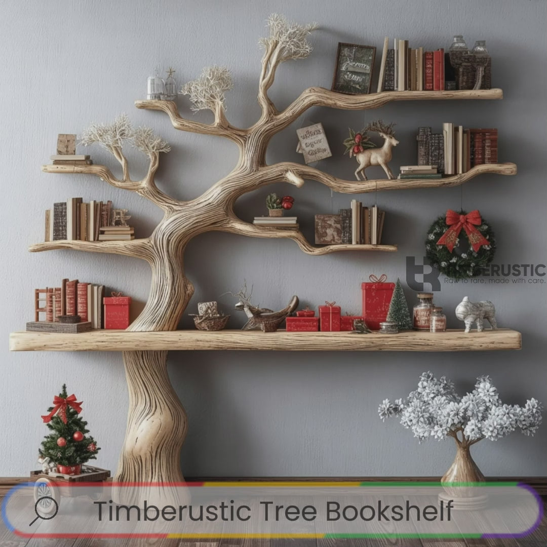 Arboris Lumen Wooden Tree Bookshelf