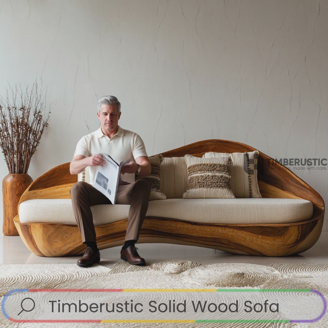 Dunecrest Solid Wood Live Edge Sofa
