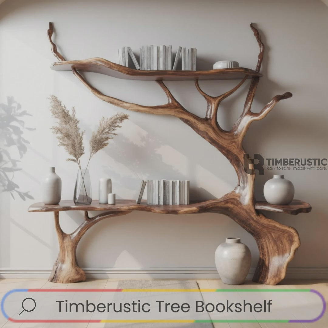 Arborform Sculpted Solid Wood Tree Bookshelf